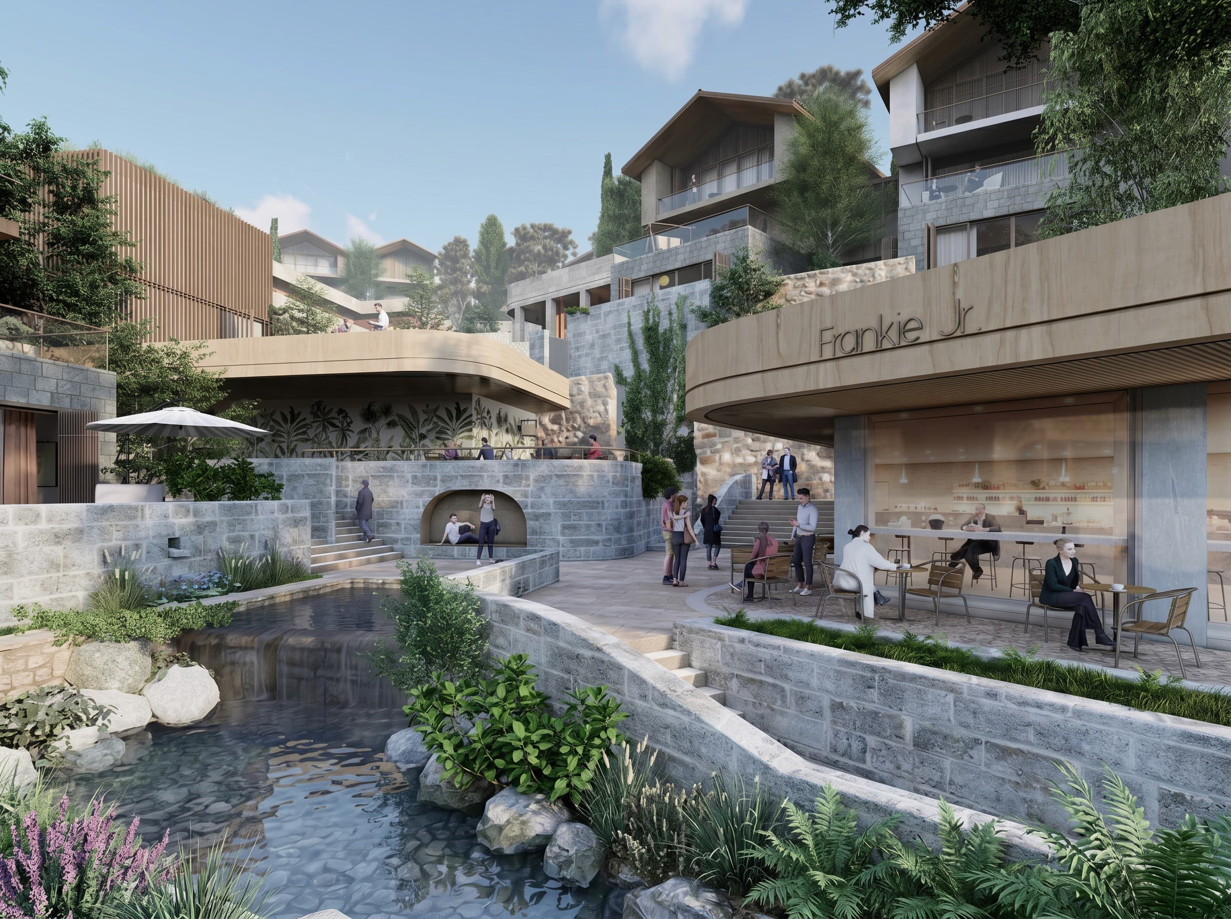 Beykoz Residences — Detail der schattigen Loggia