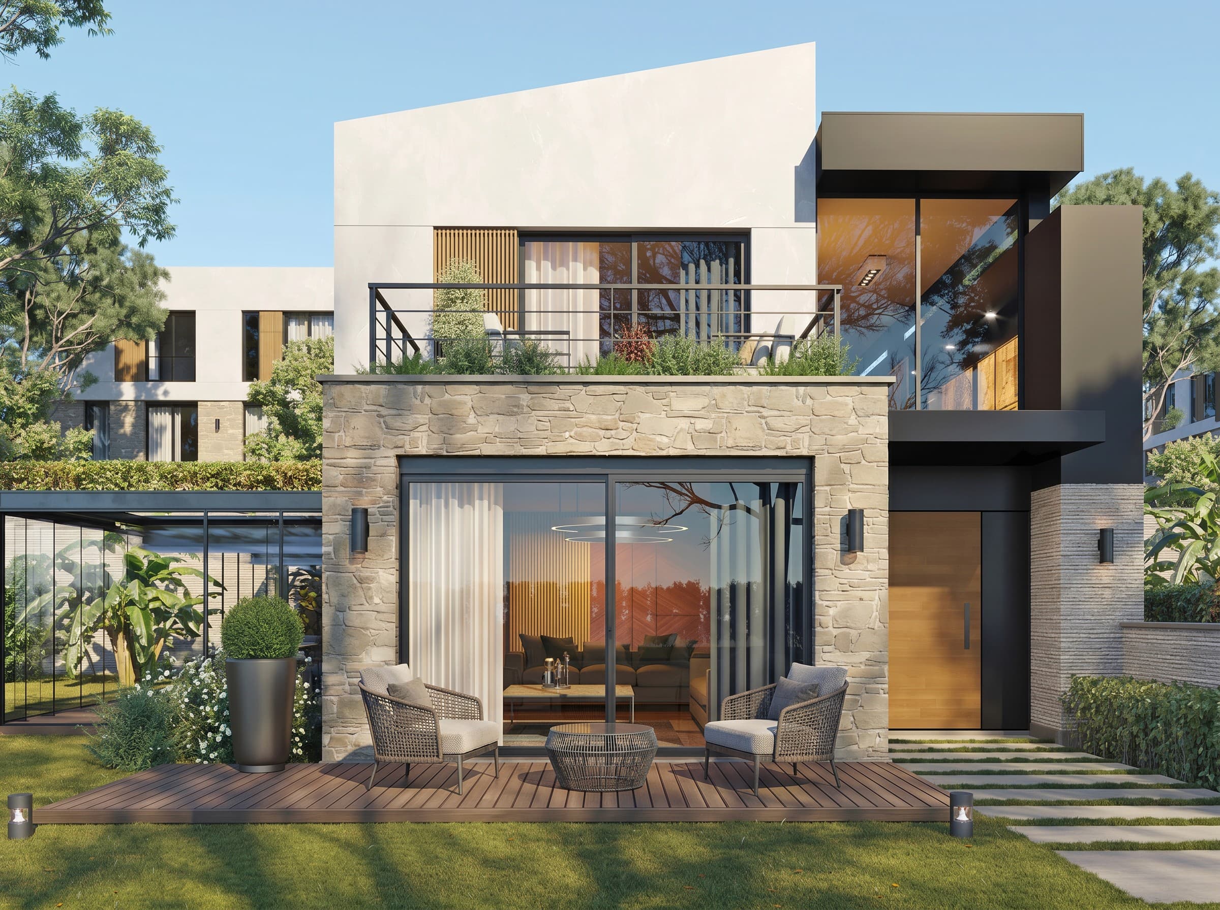 Meram Residences — gemeinsame Grünfläche