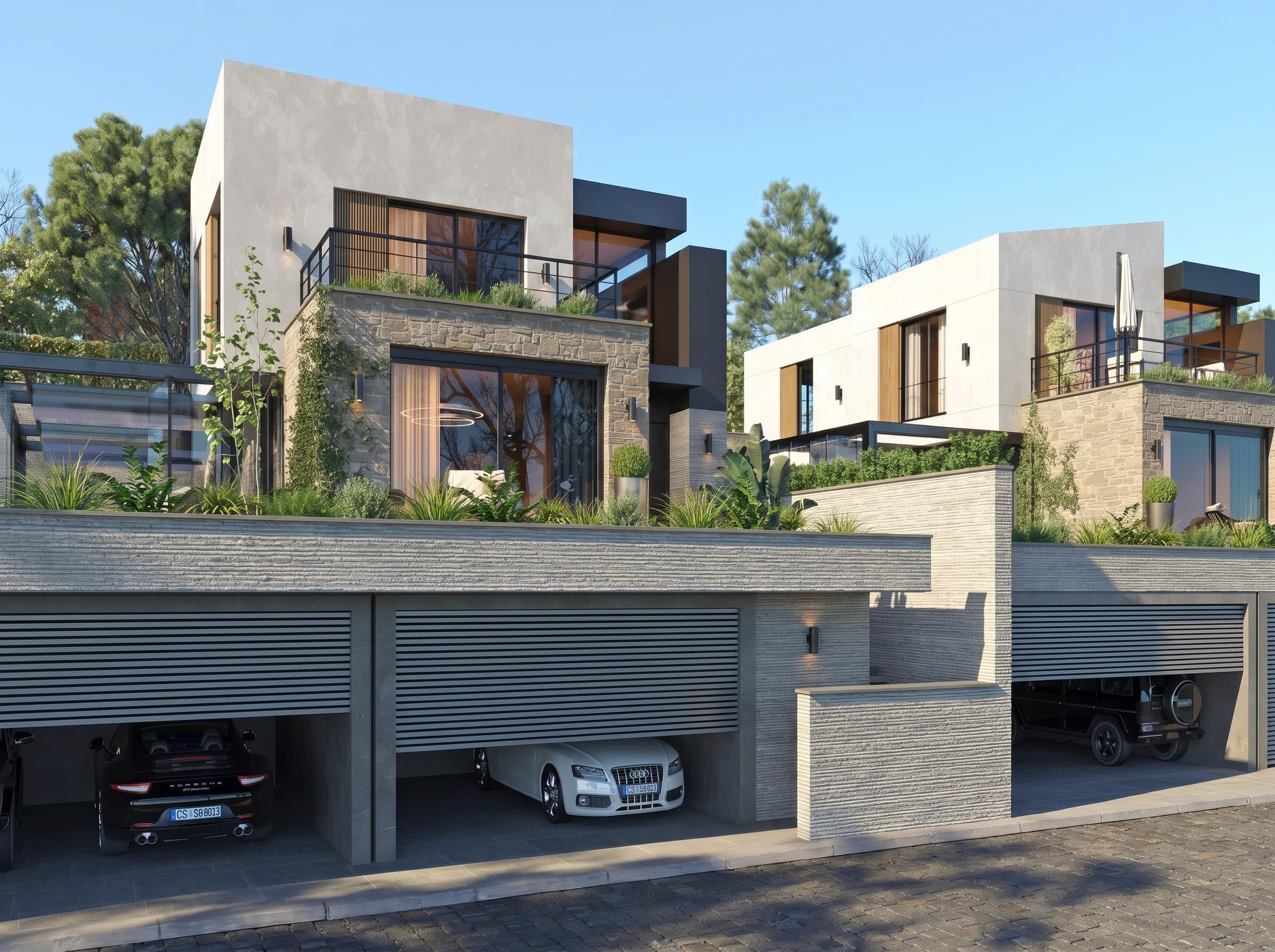 Meram Residences — Fußweg zwischen den Villen